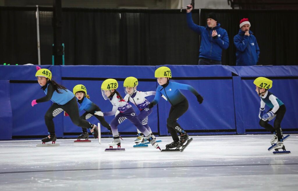 Speed skating and roller skating training
