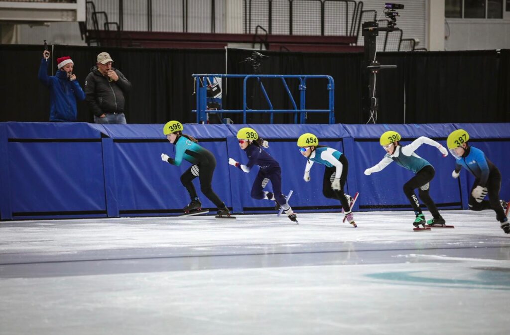 Speed skating and roller skating training