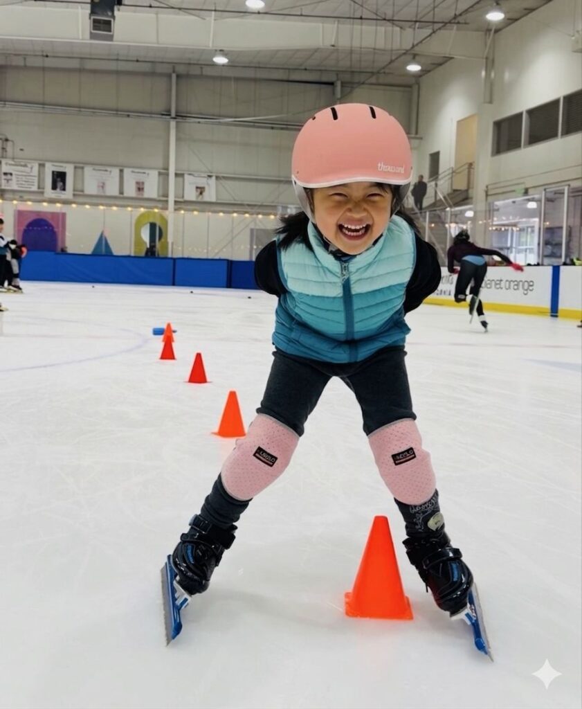 Speed skating and roller skating training