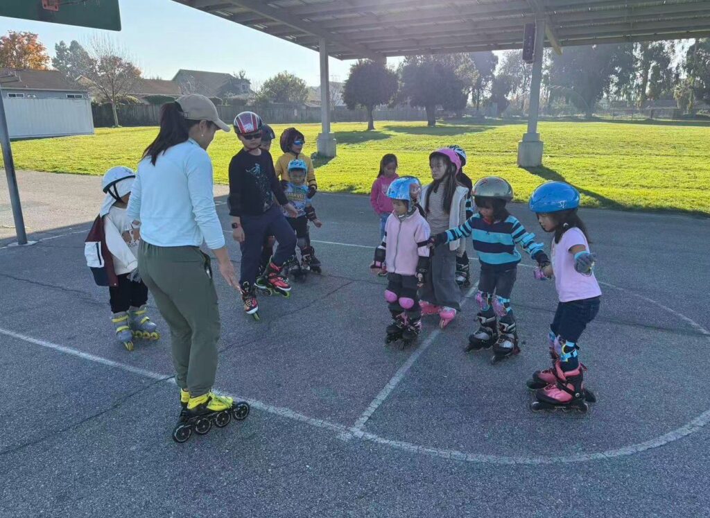 Speed skating and roller skating training